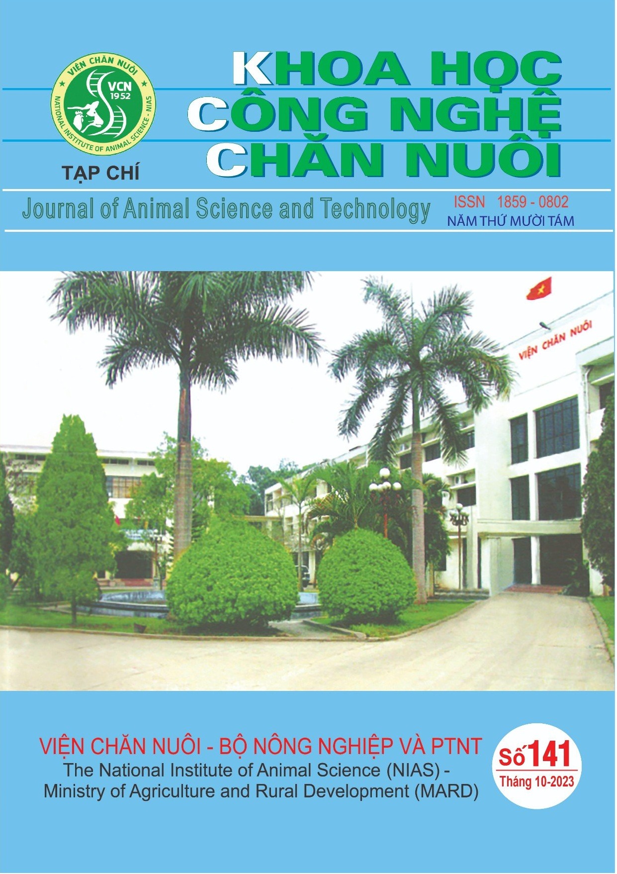                     Xem Số 141 (2023): Tạp chí Khoa học Công nghệ Chăn nuôi số 141 (Tháng 10/2023)
                