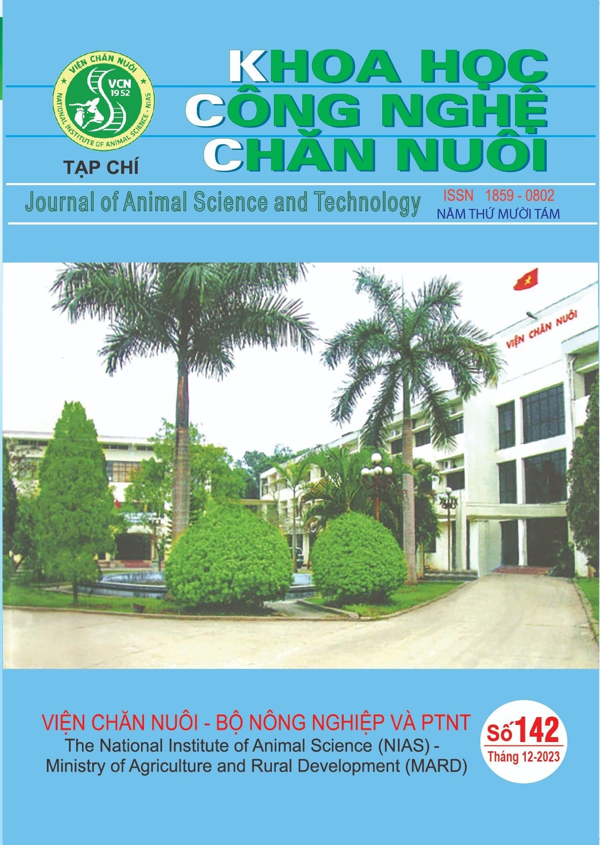                     Xem Số 142 (2023): Tạp chí Khoa học Công nghệ Chăn nuôi số 142 (Tháng 12/2023)
                