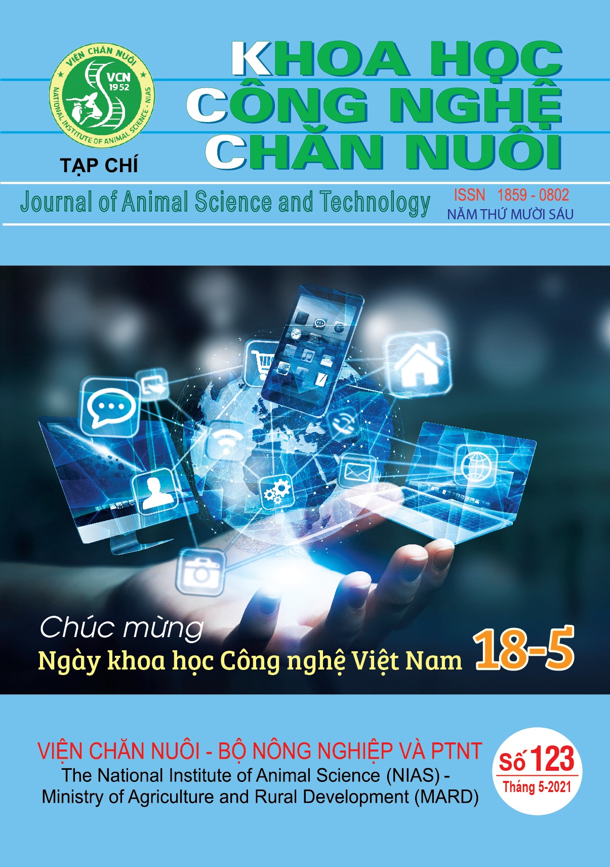                     Xem Số 123 (2021): Tạp chí Khoa học Công nghệ Chăn nuôi số 123 (Tháng 5/2021)
                