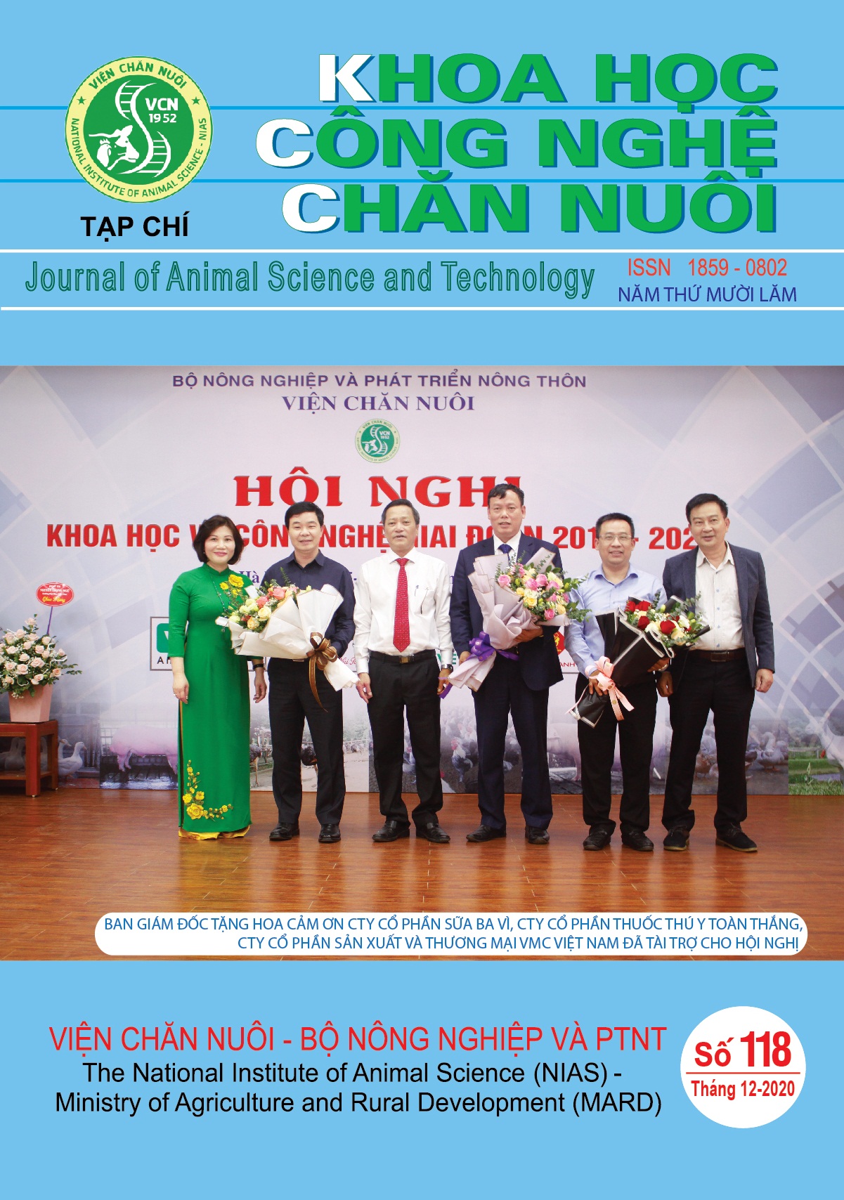                     Xem Số 118 (2020): Tạp chí Khoa học Công nghệ Chăn nuôi số 118 (Tháng 12/2020)
                