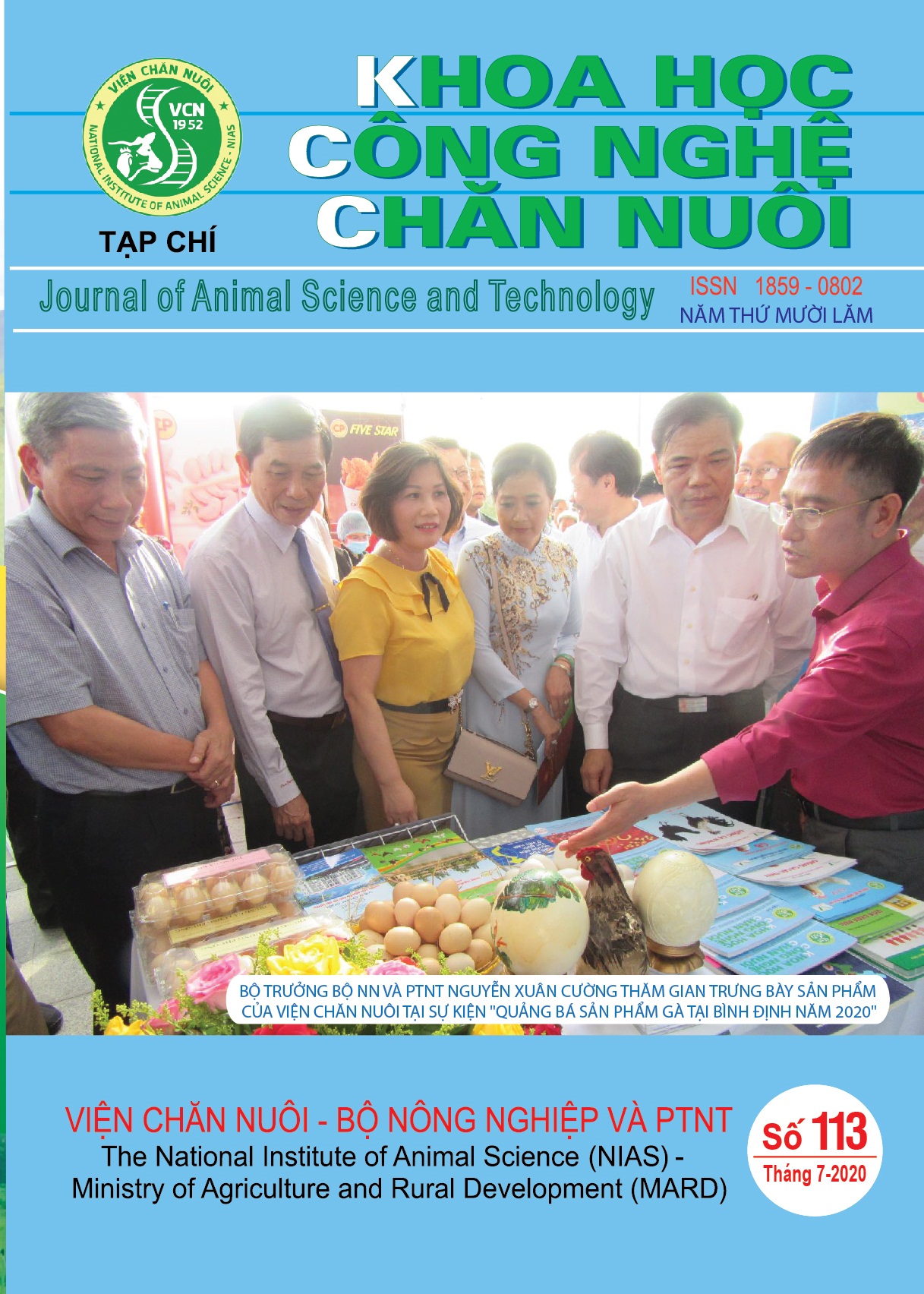                     Xem Số 113 (2020): Tạp chí Khoa học Công nghệ Chăn nuôi số 113 (Tháng 7/2020)
                