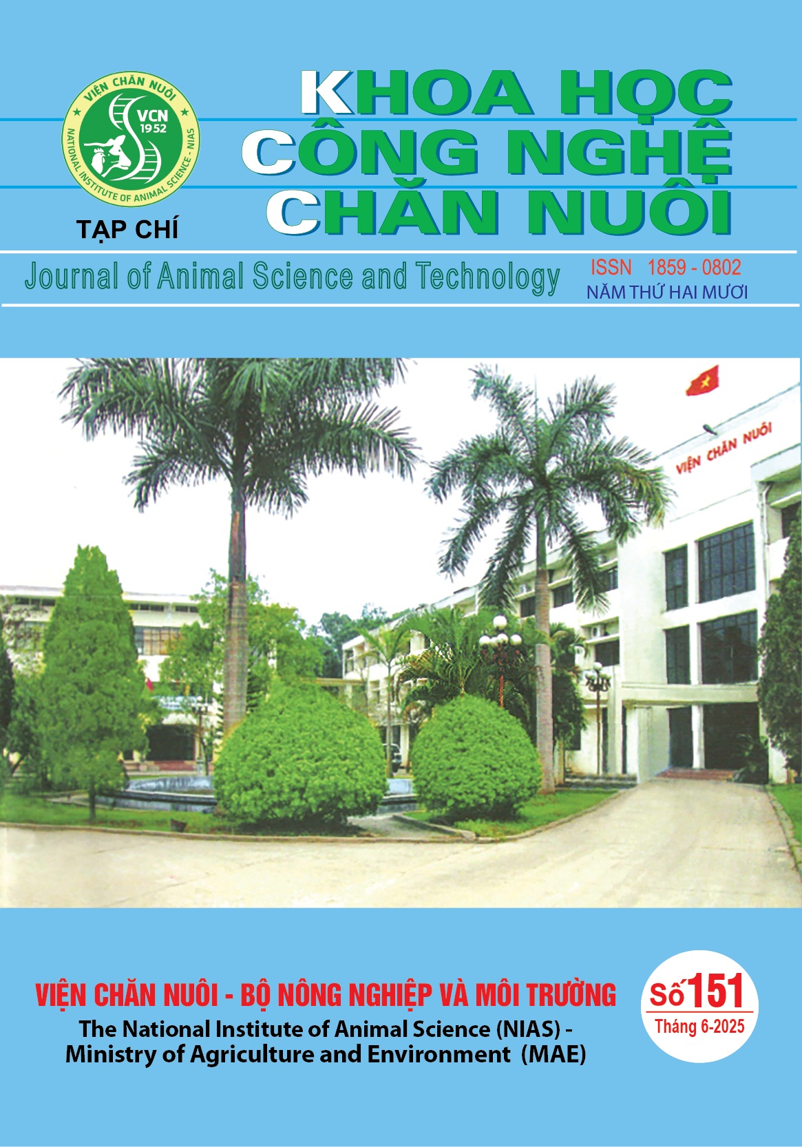                 Xem Số 151 (2025): Tạp chí Khoa học Công nghệ Chăn nuôi số 151 (Tháng 6/2025)
            