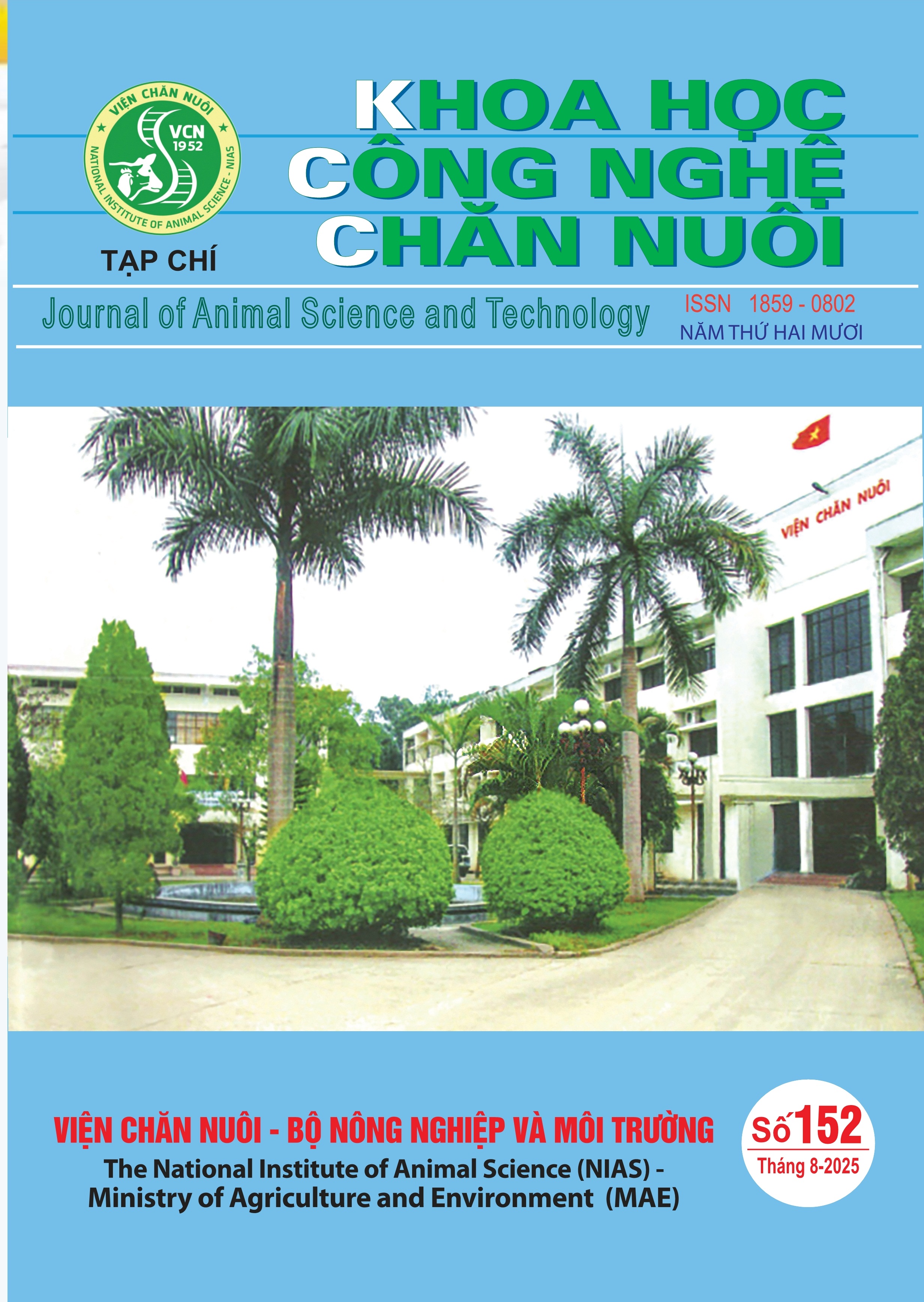                 Xem Số 152 (2025): Tạp chí Khoa học Công nghệ chăn nuôi số 152 (Tháng 8/2025)
            