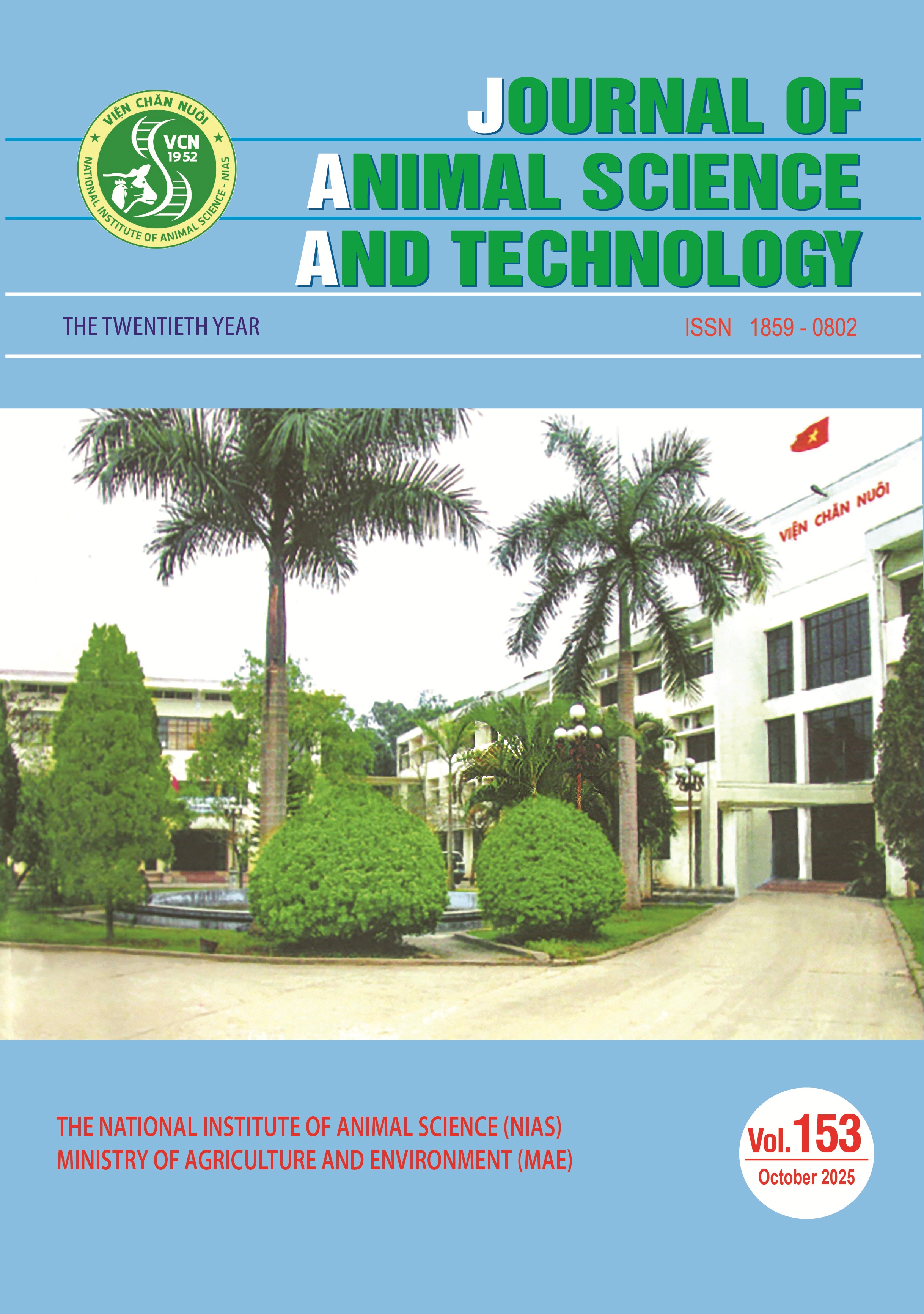                 Xem Số 153 (2025): Journal of Animal Science and Technology – Vol 153. October, 2025
            